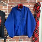 Vintage Patagonia Jacket Men's XXL Blue Full Zip Bomber Fleece Collar Pockets