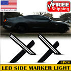 For 2010-2014 Ford Mustang LED Smoked Side Marker Lamp Lights Bright White Parts (For: Ford Mustang GT)