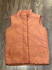 Newport News Puffer Vest Orange Women's Zip-Up Snap Jacket Size 6