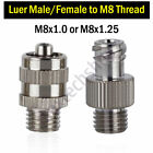 Luer Lock Fitting Thread M8 M8x1.0 M8x1.25 Male Female Adapter Connector Metal