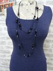BNWT  chunky necklace plastic beads retro boho double strand MYKA   JW148