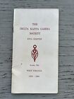 Delta Kappa Gamma Society Iota Chapter West Virginia 1958-60 Booklet