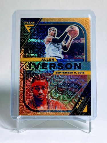 New Listing2022 Flux ALLEN IVERSON #4 Hall Influx Gold Mojo /10 🔥
