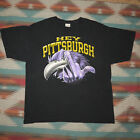 Baltimore Ravens Vtg Shirt XL Parking Lot Steelers Rival NFL Artist Collectable