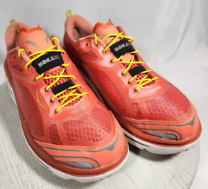 women's HOKA One One BONDI 3 running shoes sneakers Coral Citrus HUBBLE size 8.5