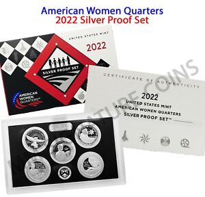 American Women Quarters 2022 Silver Proof Set - 22WS - SOLD OUT FROM MINT  OGP