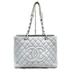 Chanel Tote Bag Matelasse Grays Caviar Skin 3548358
