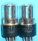Pair of RCA JAN 6SL7GT VT-229 Vintage Electronic with Matching Date Codes 1945