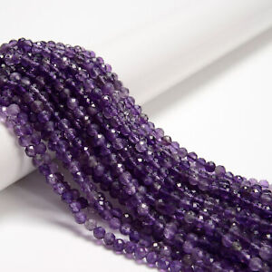 Amethyst Faceted Round Beads 2mm 3mm 4mm 5mm 15.5