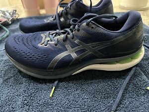 Asics Gel Kayano 28 Mens Size 11.5D Navy & Lime Running Shoes *no Insoles*