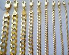 2MM- 11MM 14K SOLID YELLOW GOLD CUBAN LINK WOMEN/ MEN'S NECKLACE CHAIN 16