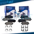 Front and Rear Ceramic Brake Pads with Hardware for 2011 - 2017 Honda Odyssey