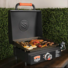 Portable Griddle Grill Blackstone Hood Flat Top BBQ Tailgating Camping RV LP 17