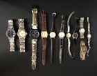 Lot Of 11 Vintage And Modern Watches For Parts Or Repair. Gruen Citizen Seiko +