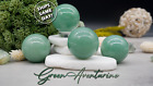 New ListingGreen Aventurine Natural Crystal Sphere Healing Gemstone Home Altar Tray Decor