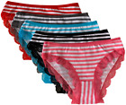 Lot 5 Sexy Women Bikini Panties Brief Floral Lace Cotton Underwear (#6763)