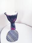 Large Hand made African Java Percussion Natural Head Djembe Drum