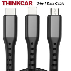 THINKCAR USB Charging Cable Universal 3 in 1 Multi Function Cell Phone Charger