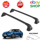 fit for BMW 3 Series F30 2012-2019 Black Roof Cross Bars Fits Fixed Points (For: BMW)