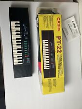 Rare Casio PT-22 Mini Synthesizer Keyboard Tested/Working with Box/Manual