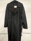 Bill Blass Menswear Long Belted Trench Coat 42R Removable Wool Liner Overcoat
