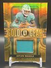 2023 Panini Gold Standard Jaylen Waddle Gold Gear Patch /299 #GG-JW Dolphins SP