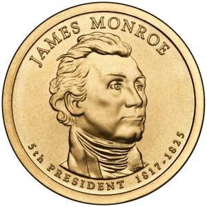 2008 P James Monroe Presidential $1 From Mint Roll - Position A or B
