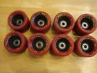 Krypto Rage XT -Roller Skating Speed Skate Wheels with Bearings- Set of 8, Red