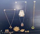 Huge Vintage Costume Jewelry Lot Collection Sets Brooches Necklaces Earrings