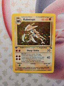 Kabutops Holo (9/62) 1st Edition - WOTC Fossil - LP