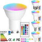 RGB GU10 LED Light Bulbs Remote Control Color Changing Dimmable Spot Light Bulb