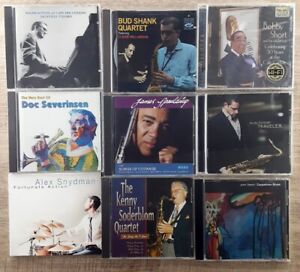 Jazz CD Lot of 9 Ralph Sutton And Cafe Des Copains  Bud Shank Quartet Featuring