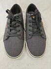VANS Atwood Deluxe Low Charcoal Gray Twill  Cork Trim Shoes Men Size 11.5