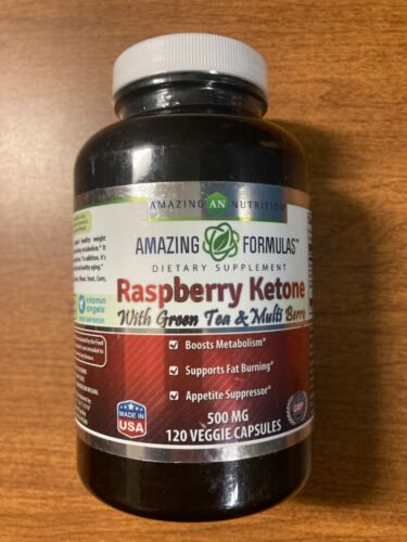 Amazing Nutrition Formulas Raspberry Ketone 500mg 120 Veg Capsules Weight Loss