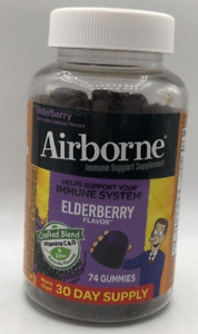 Airborne Immune Support ~ 74 Gummies Each ~ Elderberry ~ EXP 11/24 ~ SEALED!