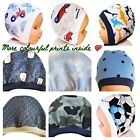 BLUE Colourful  Newborn to 12 Months BABY BOY BONNET HATS WITH TIES 100% COTTON