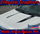 2021-2024 Fits Ford F-150 Wide Hood Spear Graphics Vinyl Stripes 3M Auto Decals