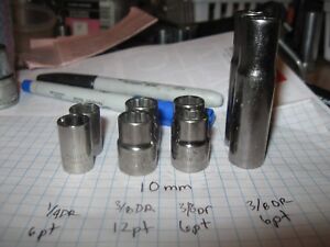 USA Craftsman sockets metric SAE 1/4 3/8 1/2 drive shallow deep price each