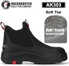 Bakken Men's Black 6 inch Chelsea, Soft toe, Slip-on Work Boots, Waterproof, EH