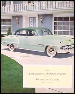 New Listing1954 DeSoto Prestige Brochure- HUGE! Firedome Powermaster Xlnt