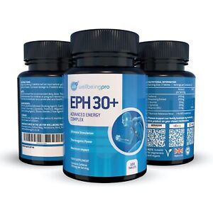 EPH 30+ Ephedrine Free Pills Pre-Workout Energy Raspberry Ketone Caffeine Taurin