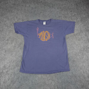 Vintage Phish Shirt Mens XL Blue Band Music Concert Tour Fish Logo Official 90s