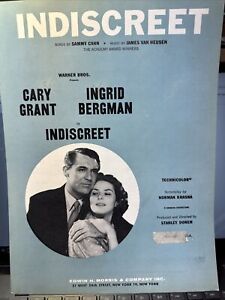 ‘58 CARY GRANT Movie Sheet Music from ‘INDISCREET’