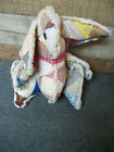 Handcrated Quilted Patchwork Fabric Country Bunny Rabbit