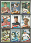 AWESOME lot of 500+ 1985 TOPPS  baseball cards with STARS and HALL of FAMERS!
