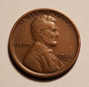 1928 D LINCOLN WHEAT PENNY #C399