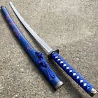 Japanese Samurai Sword KATANA High Carbon Steel Ninja Blade + Blue Dragon Design