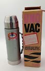 Vintage Uno-Vac Unbreakable Stainless Steel One Quart Thermos New Britain CONN.