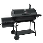 Royal Gourmet Charcoal Barrel Grill with Offset Smoker Large Event Outdoor Camp