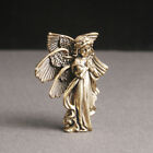 Solid Brass Angel Figurine Small Statue House Office Desktop Decoration Toys US